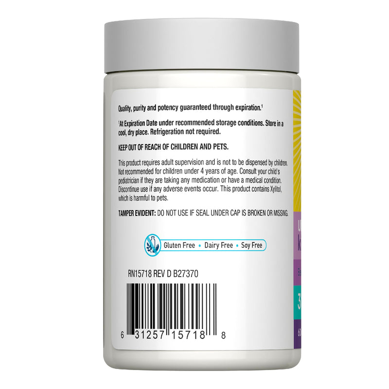Renew Life Ultimate Flora Kids Probiotic Chewables | 60 Chewable Tablets | 14 Strains | Supports Immune Health | Berry Flavor | Soy, Dairy & Gluten Free 60 Count (Pack of 1)