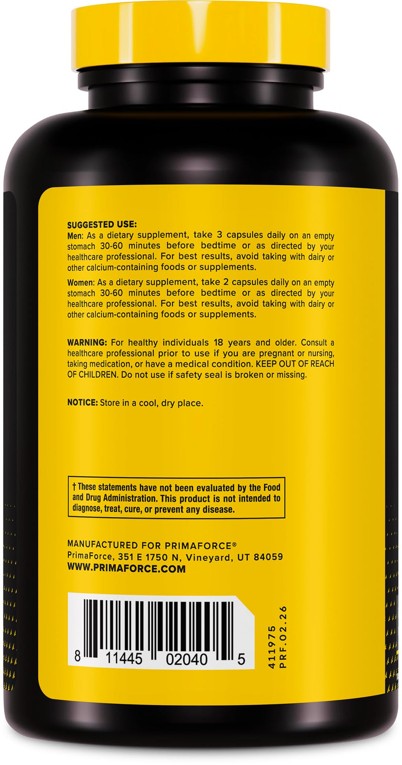 Primaforce ZMA Dietary Supplement, 180 Capsules (Pack of 2) 180 Count (Pack of 2)