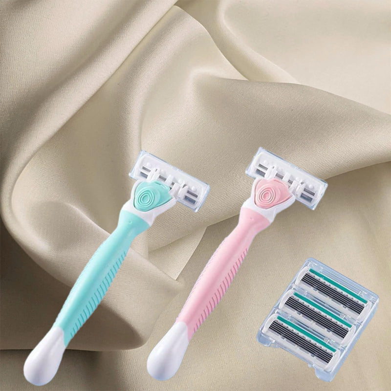 [Australia] - Razors for Women Sensitive Skin，6 blade Lady Shaving Razor for Women, Women’s razors for Shaving Including 1 Travel Razors for Women with 19 Blade Refills 