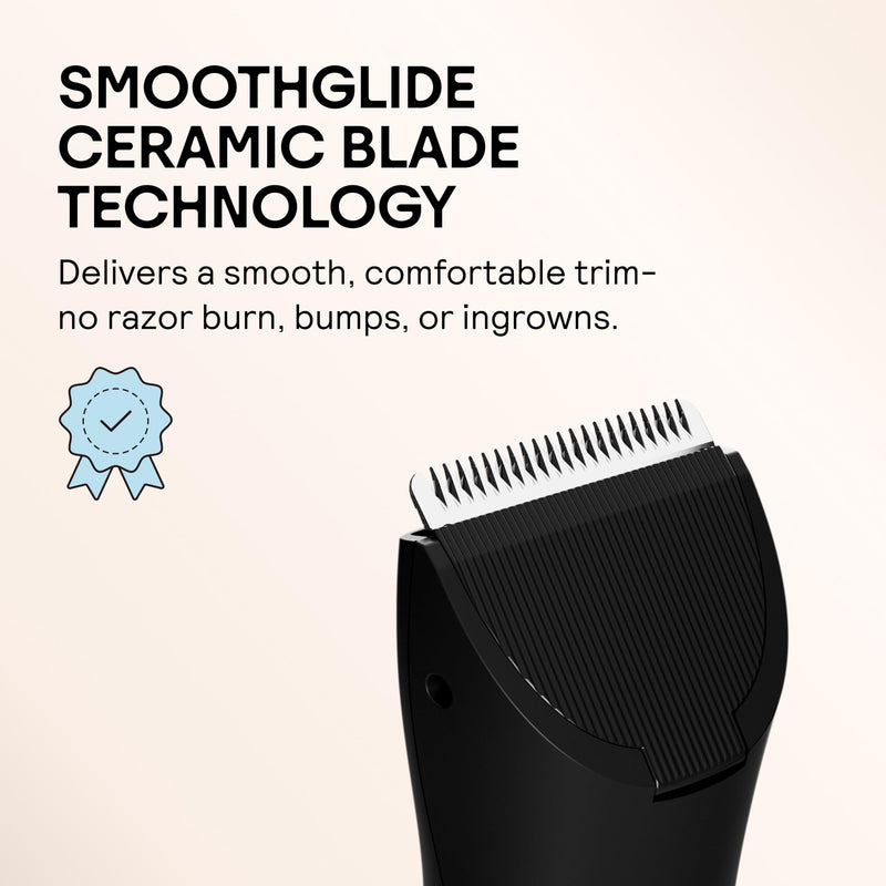 [Australia] - MERIDIAN The Trimmer Original - Body Hair Trimmer for Men, Electric Shaver for Pubic Hair, Chest, Legs & Bikini, Waterproof & Rechargeable, Onyx 3. Onyx 