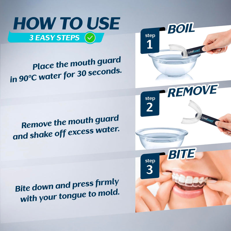 [Australia] - Mouth Guard for Teeth Grinding 8 Pack - Dentist Approved Gum Shield Retainers for Adults - Mouth Guard for Bruxism, Clenching & TMJ Relief Teth Grinding Guard 