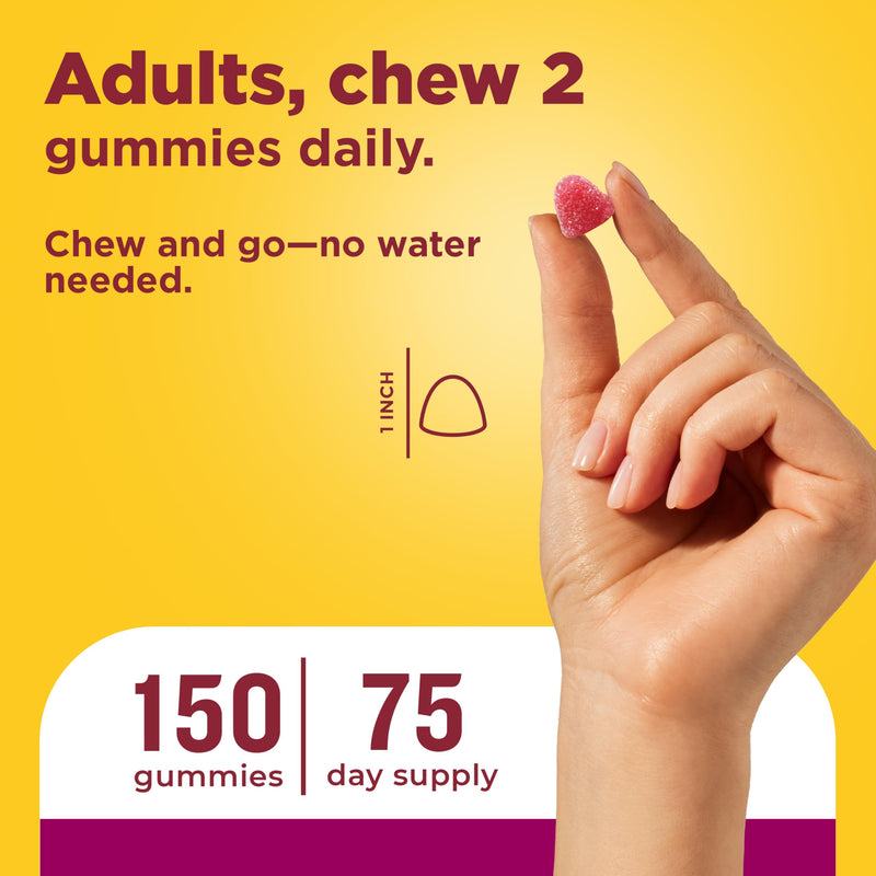 Nature Made Womens Gummy Multivitamins with Omega-3, 150 Gummies | Multivitamin for Women for Daily Nutritional Support, Strawberry, Lemon & Orange Flavors, 75 Day Supply 150 Count (Pack of 1)