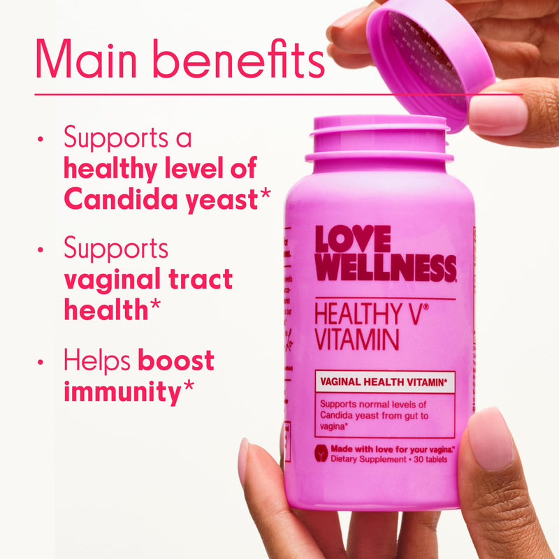 Love Wellness Good Girl Probiotics & Healthy V Vitamin | Women's Duo Pack | 2-Product Wellness Bundle dietary supplement, 9-strain probiotics, Turmeric, Garlic, Coconut oil, 30-days supply, Gluten-free Womens Wellness Duo