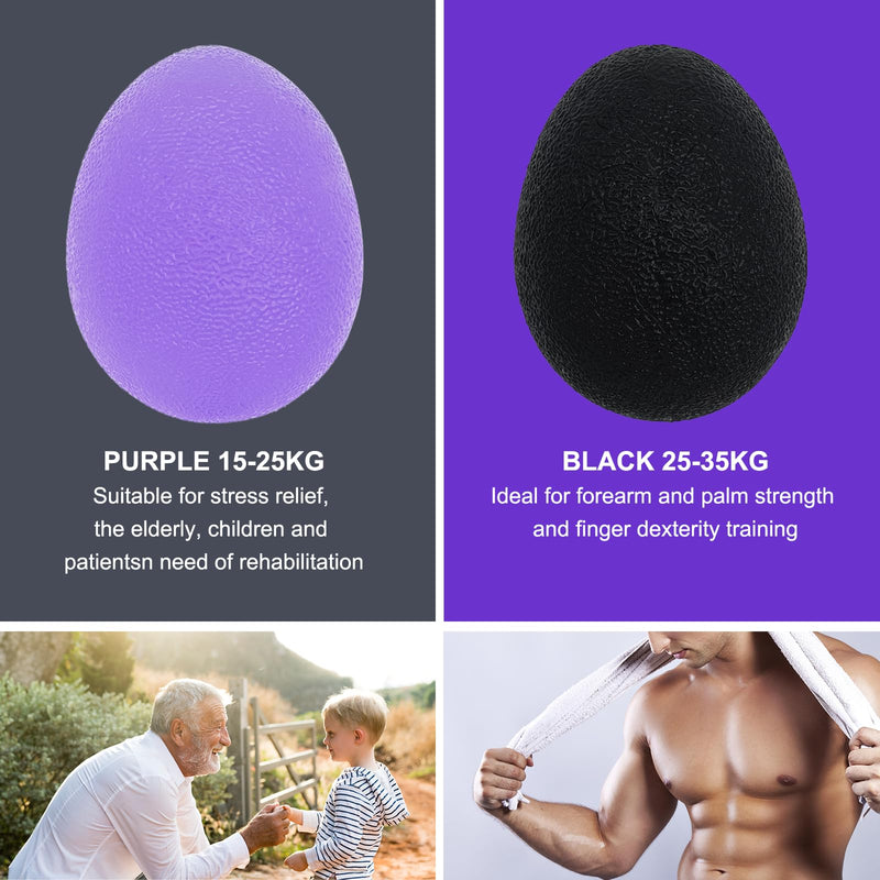 [Australia] - Stress Balls for Adults, Hand Exersicers for Strength, Squeeze Balls for Senior Hand Therapy, Set of 2 Hand Exersice Balls for Hand, Finger and Wrist Training…… Oversize 
