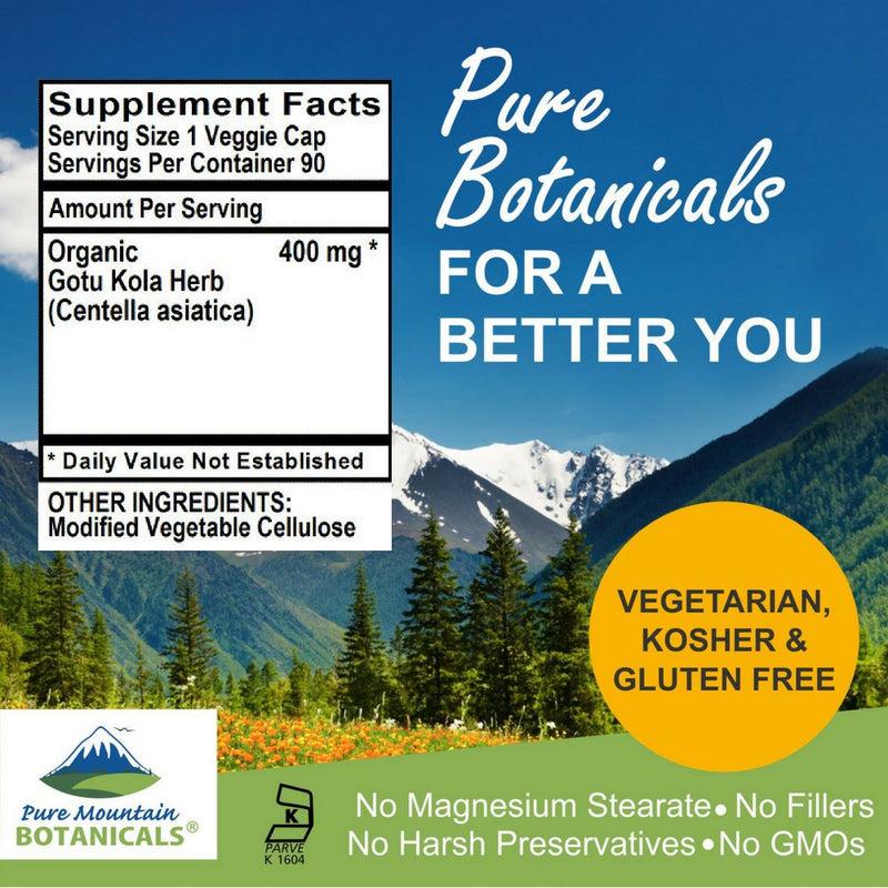[Australia] - Pure Mountain Botanicals Gotu Kola Capsules 