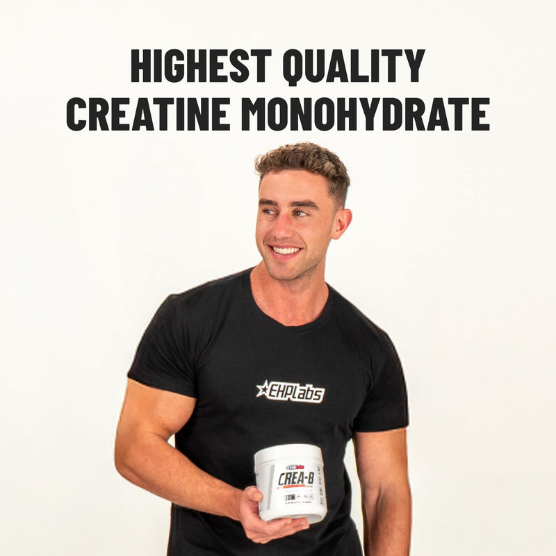 [Australia] - EHP Labs CREA-8 Micronized Creatine Monohydrate Powder - Unflavored Creatine Powder for Muscle Growth, Increased Strength, Enhanced Energy Output and Improved Performance - 100 Servings (500g) 