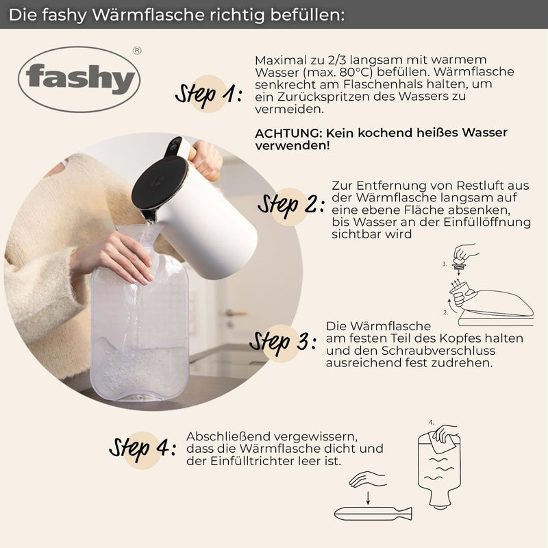 [Australia] - Fashy 6440.42 hot water bottle half slat 