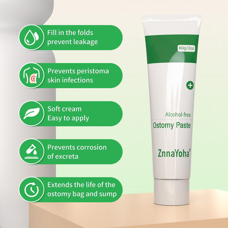 [Australia] - Stoma Skin Barrer Paste,Ostomy Paste 2 oz Tube (1 Pack) 2 Ounce 