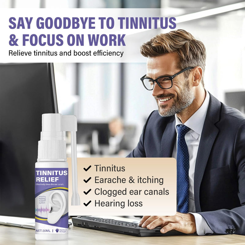 [Australia] - Tinnitus Relief-for-Ringing Ears, Tinnitus Treatment Spray, Reduce Ear Noise & Improve Hearing, Effective Reduce Ear Ringing Pruple 