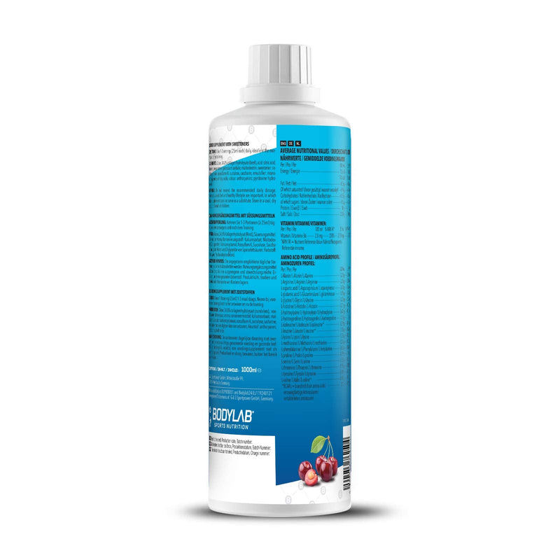 [Australia] - Bodylab24 Amino Liquid 1000ml | BCAA, L-glutamic acid and vitamin B6 | Cherry Berry 