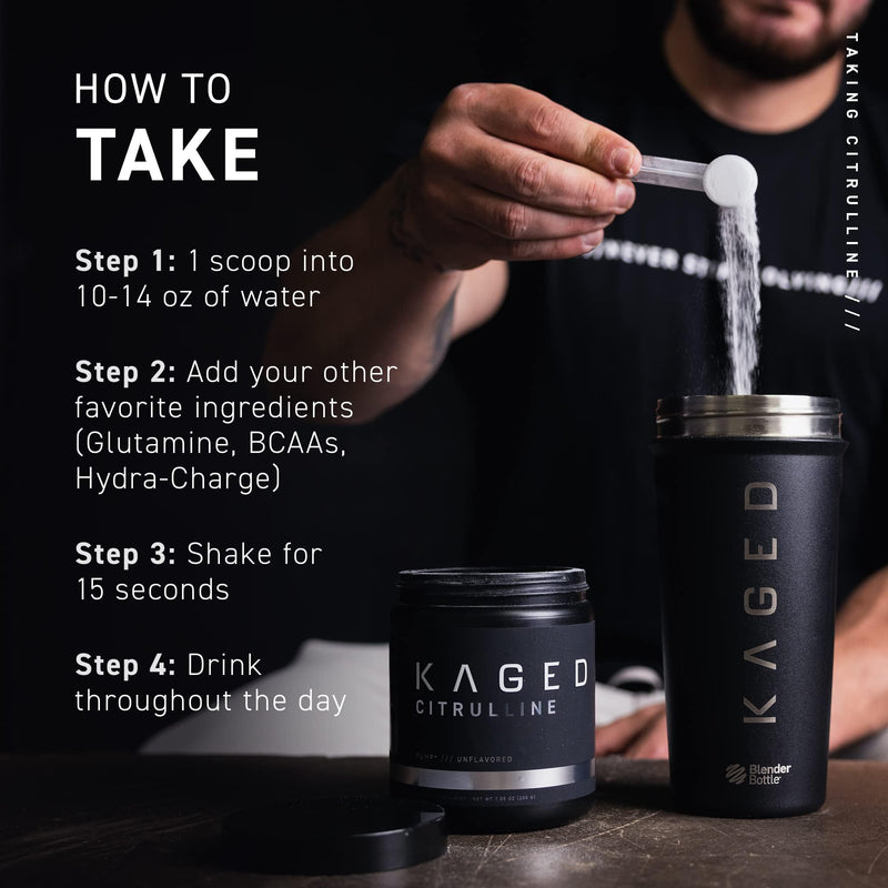 [Australia] - Kaged L-Citrulline Powder | Unflavored | Enhanced Pumps | Improve Muscle Vascularity | Nitric Oxide Booster | Supplements for Men & Women | 100 Servings 