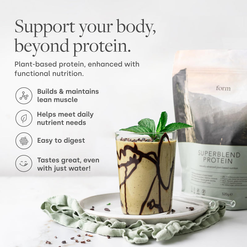 Form Superblend - Vegan Protein Powder, 20g Plant Protein (Vanilla) Vanilla 13 Servings (Pack of 1)