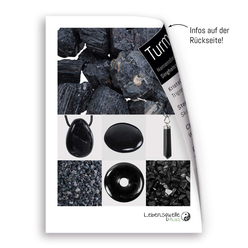 [Australia] - Black Tourmaline/Schörl Mini Tumbled Stones | 100 grams gemstone chips | 4-8mm diameter | Premium quality Lebensquelle Plus 