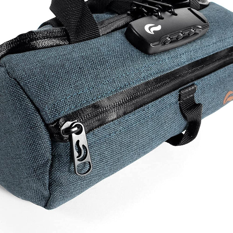 Duffle bag Small 10"- Smell Proof - With combo lock - SK9 Premium odorless Technology (Blue Navy) Blue Navy