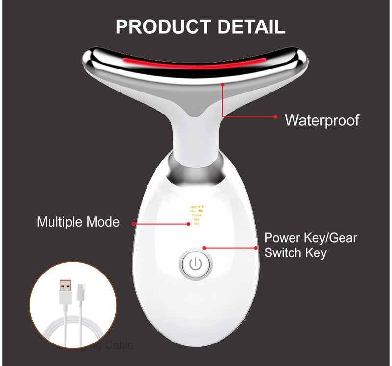 Face and Neck Tool, Gentle Beauty Roller for Daily Skincare Routine, Facial Roller for Smooth & Skin, White(Colour)