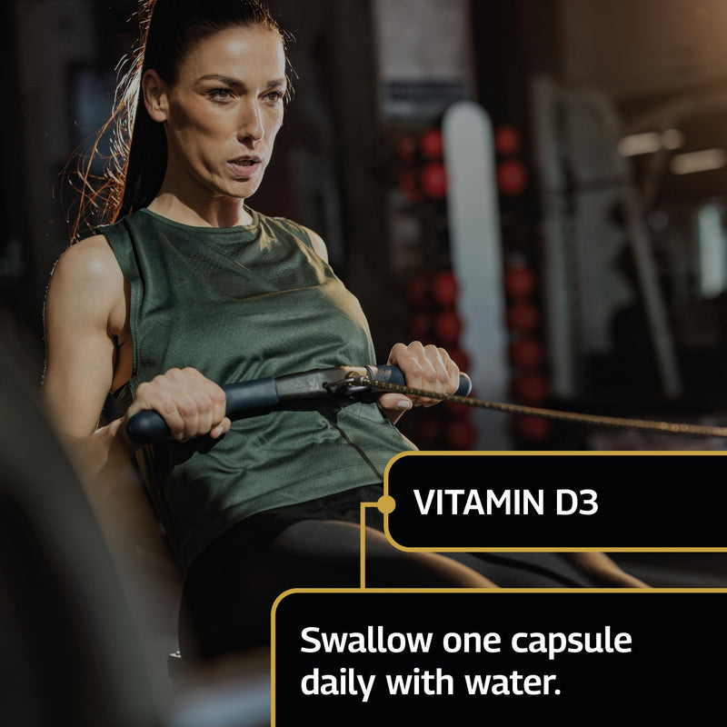 Healthspan Elite Vitamin D3 1,000iu | 120 Tablets | All Blacks Official Partner | Support Immune, Muscle & Bone Health | Informed-Sport Accredited | Vegetarian 1000iu Tablets