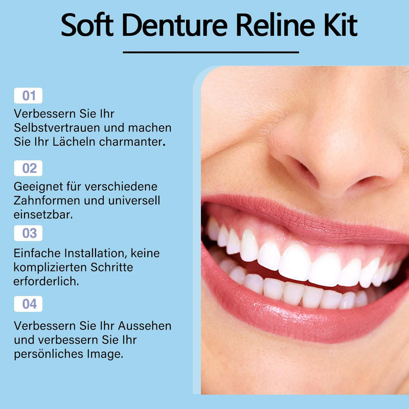 [Australia] - EONFAVE denture relining silicone dentures, dentures tooth repair set, dentures for clipping on, silicone reline denture set, cosmetic teeth temporary dentures, dentures, dentures 