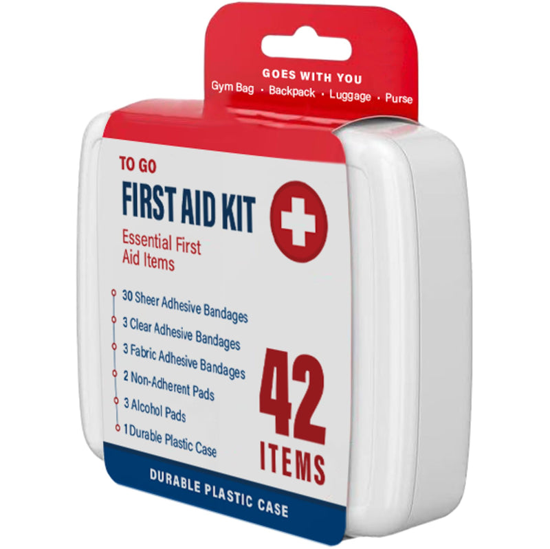 [Australia] - 500 Piece Mini First Aid Kit for Home, Car, Office, Outdoors, Travel Size Small First Aid Kits with Adhesive Bandages and Pads - Bulk First Aid Supplies in Compact & Lightweight Case (12 Pack) 500 Pieces [12 Pack] 