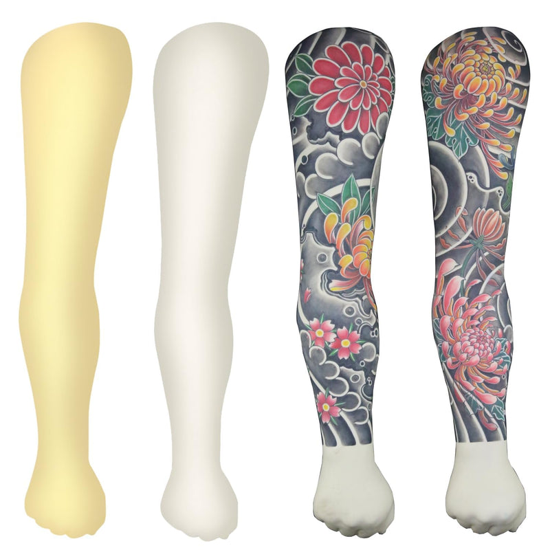 [Australia] - Tattoo Soft Silicone Practice Arm,High Simulation Tattoo Practice Tattoo Arm Skin,Easy to Color Waterproof,1:1 Reduction Durable Practice Training Arm,White white 