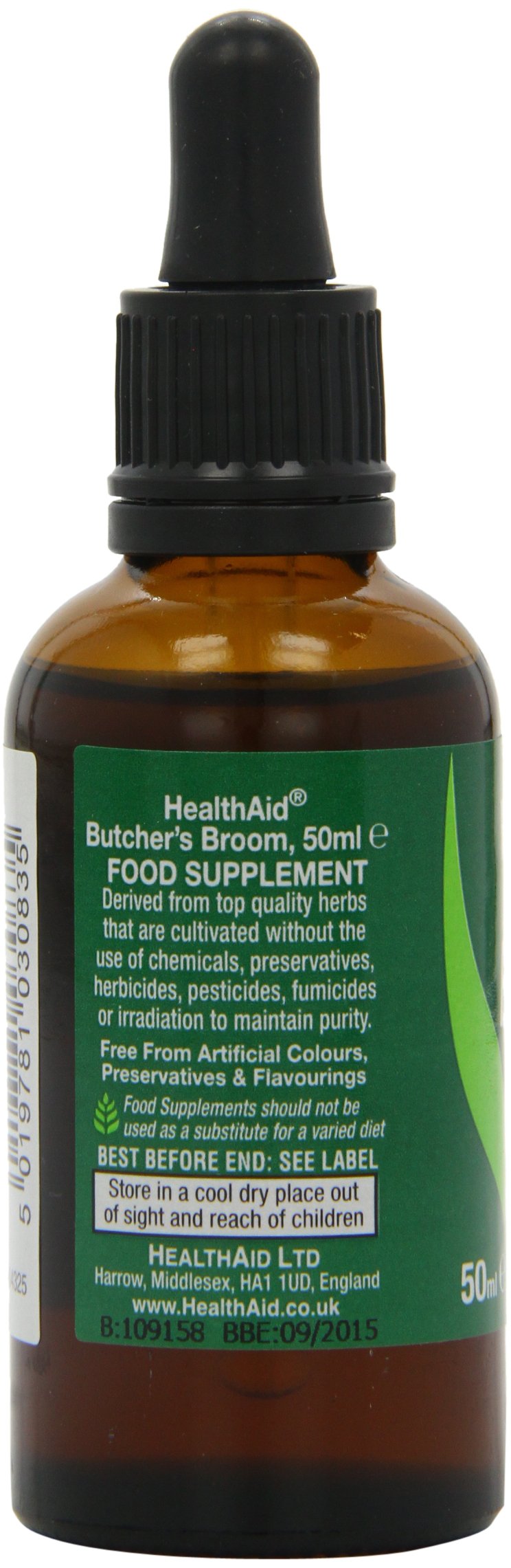 HealthAid Butcher's Broom (Ruscus aculeatus) 50ml Liquid (Pack of 2) 50 ml (Pack of 2)