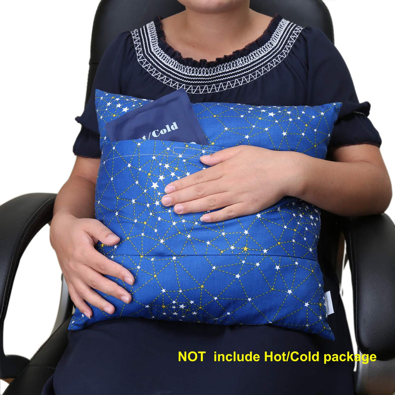[Australia] - rainbowstar Hysterectomy Tummy Pillow with Pocket for Cervical Cancer Abdominal Surgery Abdomen Healing Protector Hernia Repair Organ Transplants C-Section Recovery Support Cobalt Blue 