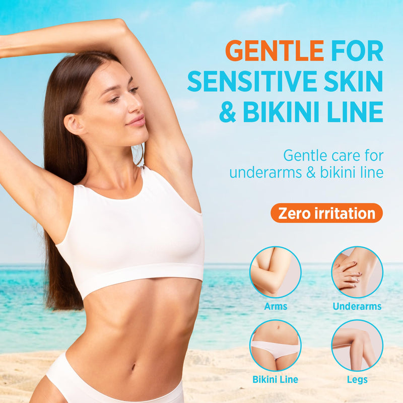 [Australia] - Hair Removal Cream for Women – Painless Depilatory Cream for Legs, Arms, Underarms & Bikini Line – 5 Minute Fast Acting Hair Remover with Aloe Vera & Argan Oil – Gentle on Sensitive Skin 4.2 Fl Oz (Pack of 1) 