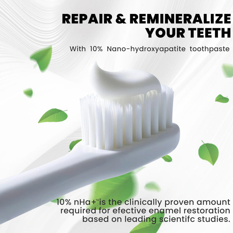 [Australia] - 2PCS Hydroxyapatite Toothpastes 10%,Fluoride-Free Toothpaste, Gentle Mint, Fresh Breath, Daily Use for Oral Health 4.23oz (2pcs) 2pcs 
