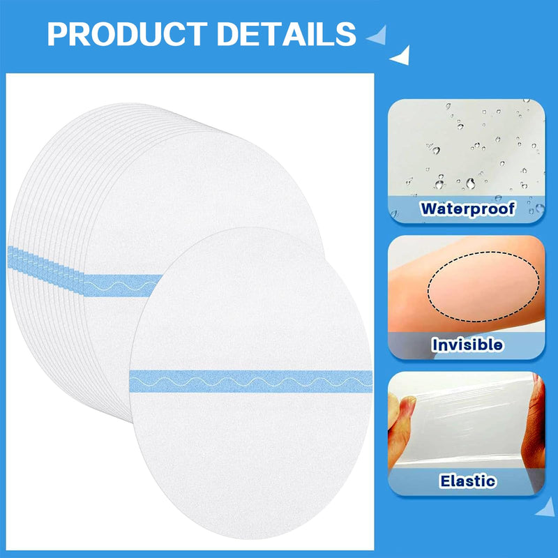 50 Pcs Lift and Glow Patches Legs Invisible Thigh Tape Transparent Cellulite Adhesive Body Tape for Women Girls Lifting & Firming, 8 x 6 Inch