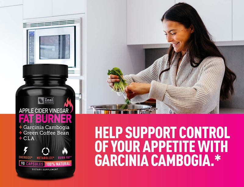 [Australia] - Apple Cider Vinegar Weight Management Pills for Women - Garcinia Cambogia + w. CLA & Green Coffee Bean Green Tea 