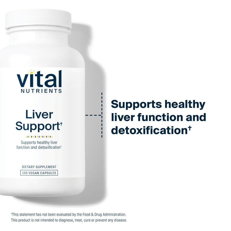 [Australia] - Vital Nutrients Liver Support Milk Thistle and Curcumin | Vegan Supplement | Herbal Combination to Support Healthy Liver Function* | Gluten, Dairy and Soy Free | 120 Capsules 120 Count (Pack of 1) 