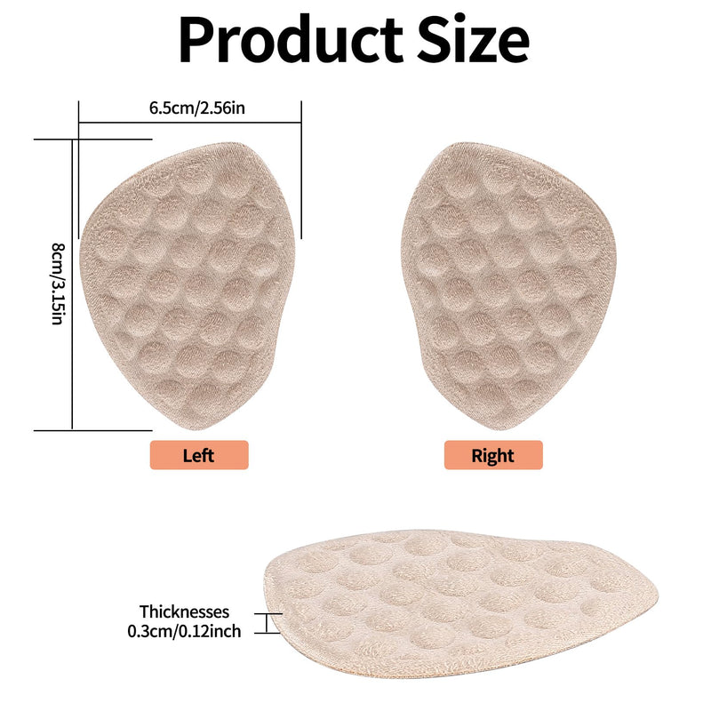 [Australia] - 3 pairs of ball of foot pads forefoot pads for women, foot pads, gel shoe insoles, forefoot gel pads forefoot, reusable ball of the foot pad insoles for high heels shoe pads heel protection 