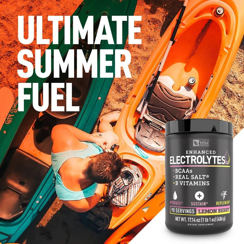 [Australia] - Electrolyte Powder Recovery Drink (90 Servings | Lemon Berry) w Real Salt +BCAAs +B-Vitamins Sugar Free Electrolyte Supplement w Potassium Zinc & Magnesium for Hydration - Keto Electrolytes 90 Servings (Pack of 1) 