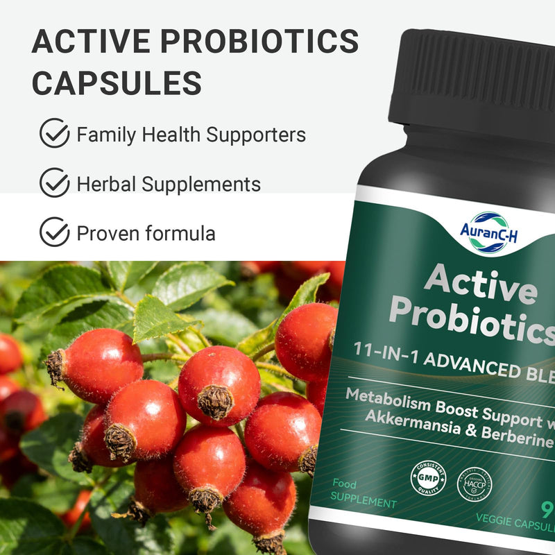 Akkermansia Muciniphila Probiotic - Gut Health & Digestive, A Live Akkermansia Supports Gut Lining - Microbiome Balance Supplement - Metabolism Boost Support with Berberine - 90 Capsules