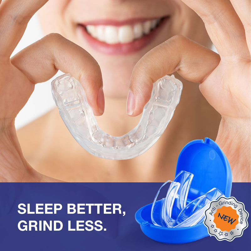 [Australia] - Mouth Guard for Teeth Grinding at Night: Moldable Custom Dental Guard for Sleeping - Nighttime Protection for Teeth 3 Packs 