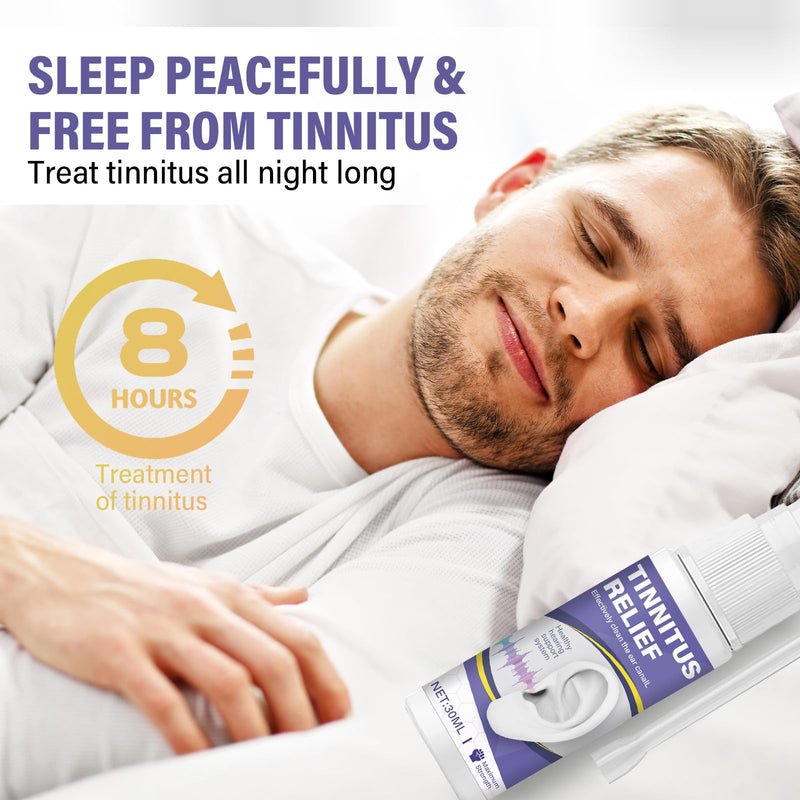 [Australia] - Tinnitus Relief-for-Ringing Ears, Tinnitus Treatment Spray, Reduce Ear Noise & Improve Hearing, Effective Reduce Ear Ringing Pruple 