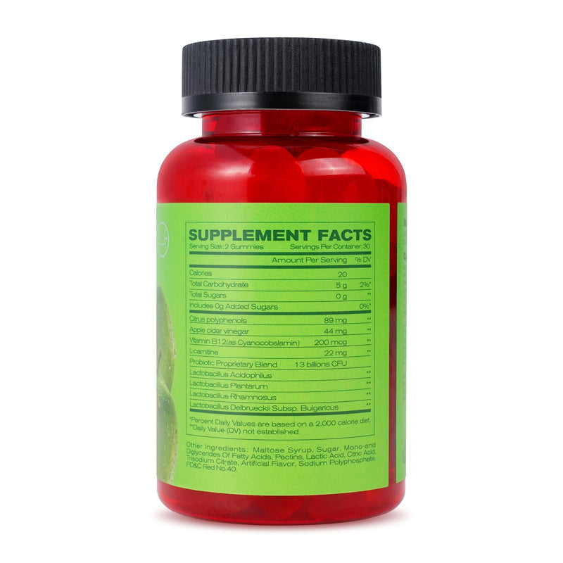 [Australia] - NEWELLME Apple Cider Vinegar Gummies B12 Multivitamin,ACV Supplement Gummy Vitamins,Non GMO, Vegetarian Supplement for Women & Men,Support Normal Energy Levels & Gut Health 60 Gummies (60) 