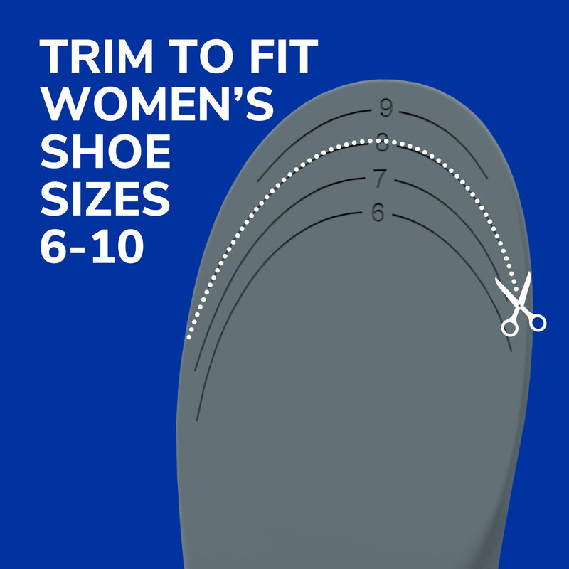 [Australia] - ÔªøDr. Scholl's Stability Support Insoles, Flat Feet & Overpronation Low Arch Support, Improves Balance & Stability, Motion Control, Trim Inserts to Fit Shoes, Women's Size 6-10 Women (Size 6-10) 