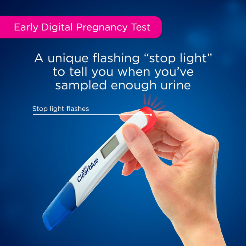 Clearblue Early Pregnancy Test Kit, At-Home Pregnancy Test Kit for Women, hCG Hormone Pregnancy Tests with Easy-to-Read Results, 7 Tests 7 Count