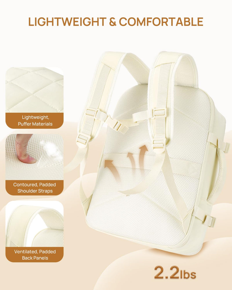 Telena Puffer Makeup Bags with Quilted Travel Backpack