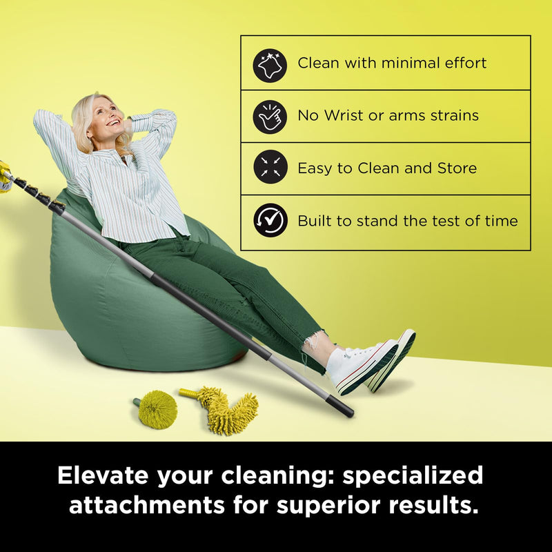 [Australia] - DOCAZOO DocaPole Microfiber Duster, Ceiling, Corner, and Cobweb Dusting Attachement for High Ceilings and Surfaces, Home Cleaning Kit, Pole Not Included 1 Pk - Cobweb Duster 