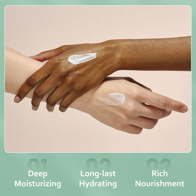 Shea Butter Hand Cream, Hand Moisturizer with 45% Shea Butter and Vitamin E, Hydrating Deep Moisturizing Cream, Hand Lotion for Dry Hands (Pack of 2) 3.37 Fl Oz (Pack of 1)