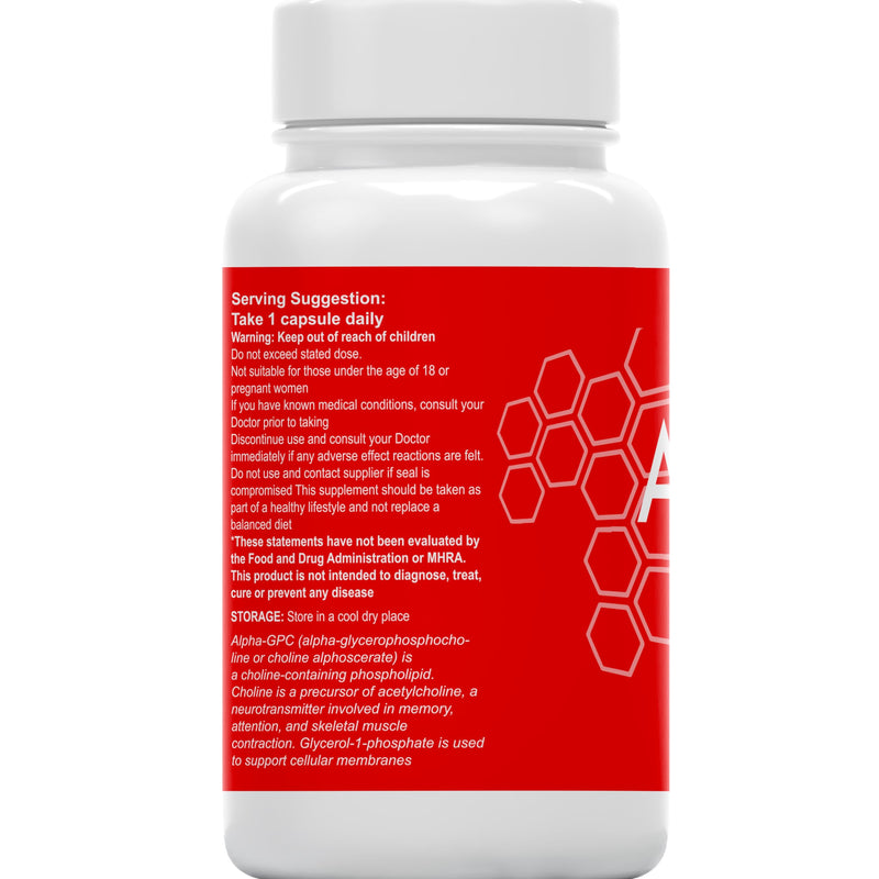 Alpha GPC & Bacopa Monnieri 1500mg | 120 Capsules High Strength Liposomal Max Absorbtion Alpha-GPC Choline Supplement Memory, Focus Brain Support