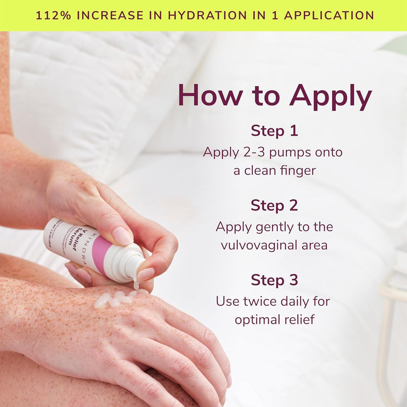 [Australia] - Kindra V Serum - Sensitive Skin Vaginal Vulva Moisturizer Cream Supports Dryness, Burning, Discomfort, Itching - Hormone Free - Up to 60 Applications 1 Ounce (Pack of 1) 