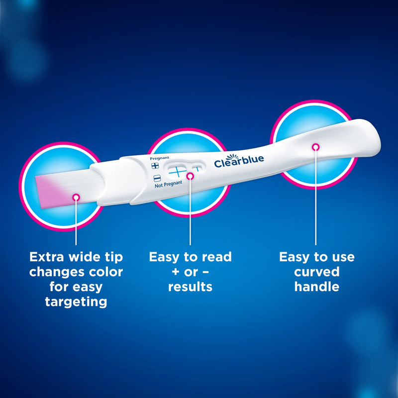 Clearblue Pregnancy Test Combo Pack, 4ct - Digital with Smart Countdown & Rapid Detection - Value Pack 4 Count (Pack of 1) Combo 4