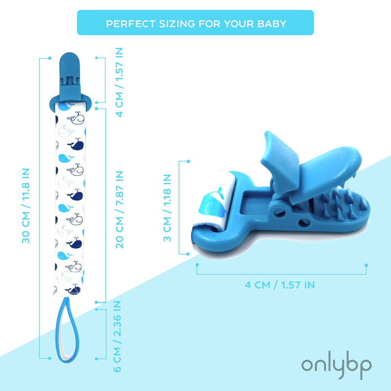 [Australia] - OnlyBP® Set 6 Baby Pacifier Holder Clip - Pacifier Clip for Boys and Girls Fits for Most Pacifiers - Protects Your Baby - Binkie Styles & Baby Teethers & Toys and Gift 