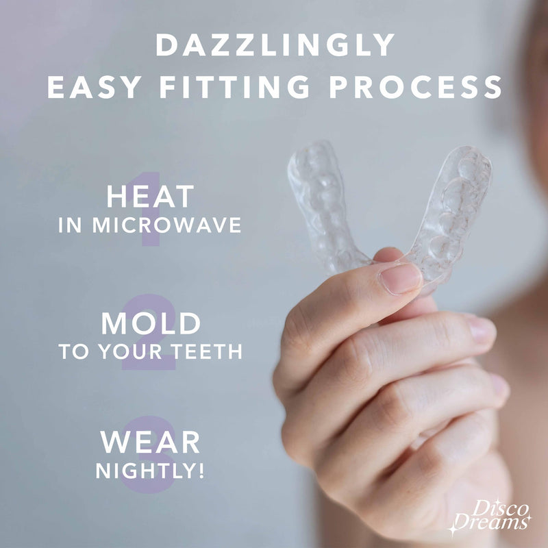 [Australia] - CUSTMBITE Disco Dreams 2 Pack Custom Fit Night Guard - Get Instant Relief from Teeth Clenching & Grinding, at Home Nightguard Fitting Experience, Dentist Quality Night Guard (Adult, Purple) 