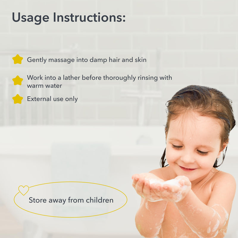 [Australia] - Baby Shampoo & Body Wash 2-in-1 Gentle, Hypoallergenic, and Tear-Free kids shampoo - Cotton Extract& Lactic Acid for Easy Detangling - Kids shampoo and conditioner 3+ - 8.5 Fl Oz 