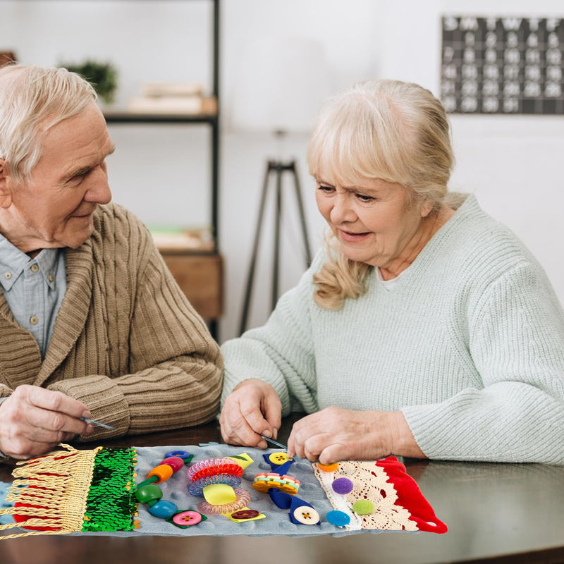 [Australia] - Nest blanket for dementia sufferers, seniors and dementia employment hands, therapy product for Alzheimer's, Alzheimer's, dementia, Asperger's, anxiety, autism games for dementia sufferers, hand spinning top to reduce anxiety (blue) blue 