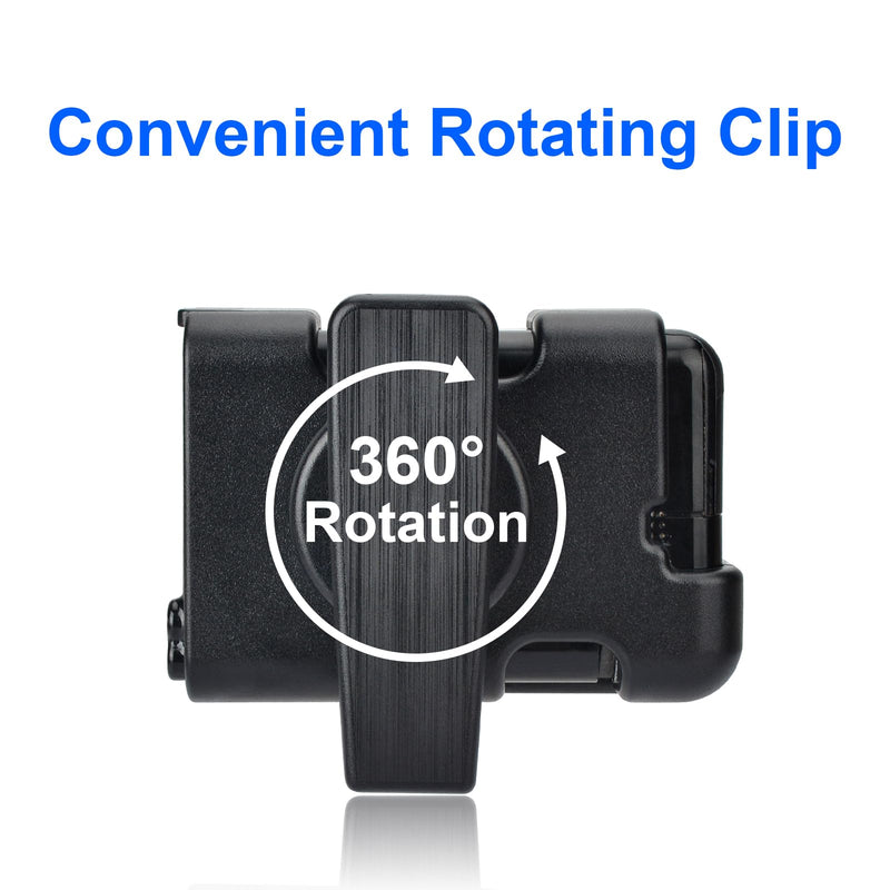 [Australia] - Tandem Tslim X2 Pump Case Accessories Smooth Comfortable Flexible Safe Convenient Insulin Pump Holder 360° Rotating Sturdy Belt Clip for t:Slim/t:Slim G4 (Black) Black 