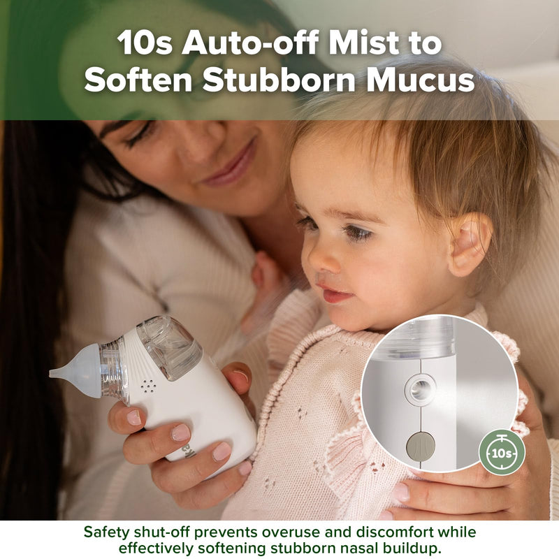 [Australia] - Haakaa Nasal Aspirator for Baby, 2-in-1 Electric Baby Nasal Aspirator with Sprayer ‚Äì Baby Nose Sucker, Nose Sucker for Baby ‚Äì 5 Adjustable Suction Levels up to 65kPa, Quiet, Music & Lights 